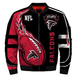 Atlanta Falcons Bomber Jackets Football Custom Name, Atlanta Falcons NFL Bomber Jackets, NFL Bomber Jackets