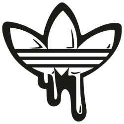 adidas drip logo svg, drip logo svg, brand tumbler wrap