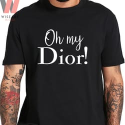 oh my dior logo t shirt, dior t shirt men