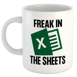 freak in the sheets mug - funny accountant mug - perfect gift for coworkers and friends