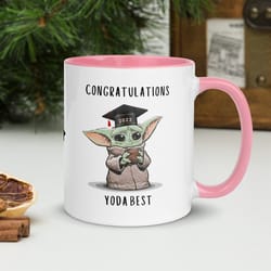 2023 graduation congratulations mug - yoda best graduate mug - yoda mug - star wars inspired - congratulations - degree