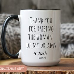 mother of the bride gift from groom, personalized mug for parents of the bride, mother in law wedding gift, mothers day