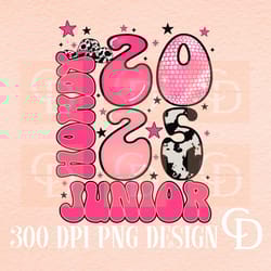 howdy junior 2025 png graduation png,high school png,student png,trendy junior png,retro junior png,junior sublimation,