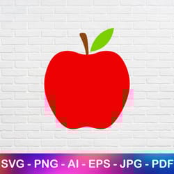 red apple svg, teacher clipart svg, school silhouette cut files, back to school