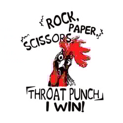 rock paper scissors throat punch i win svg, animal svg, rock paper svg, moana hei hei svg, moana svg, chicken farm svg,