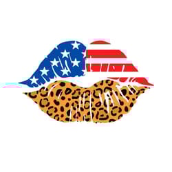 4th patriotic lips svg, independence svg, american flag lips svg, leopard lip svg, american flag svg, 4th of july svg, m