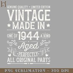 vintage 1944 80th birthday png download