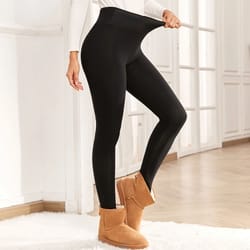 women soft thick velvet leggings, high waist stretch leggings, super pants for winter warmth