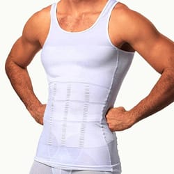 slimming compression vest for men undershirt shapewear shirt for belly control & tummy tuck