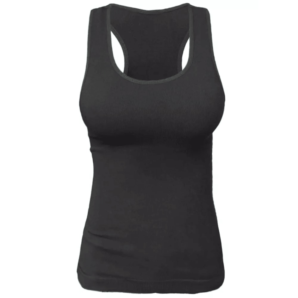 Seamless Ribbed Racerback Camisole Tank Compression Fit Yoga Gym Top 7