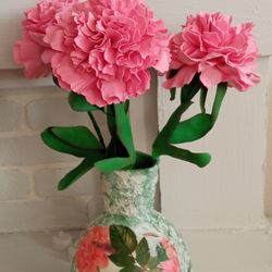 Pink peonies handmade/artificial flowers peonies/floral arrangements/home decor/gift for her/birthday gift/grandma gift