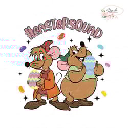 disney easter squad cinderella jaq gus gus svg