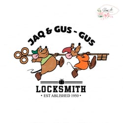 jaq and gus gus locksmith cinderella svg