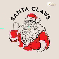 santa claws funny christmas svg