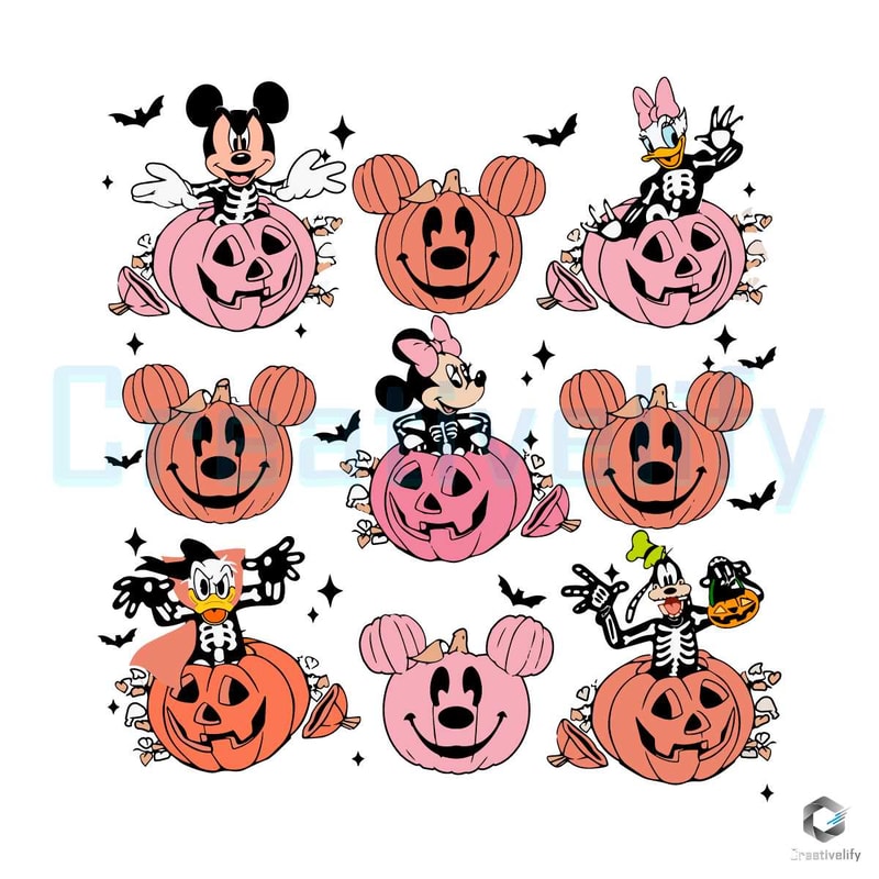 Disney Mickey Skeleton Halloween SVG Cutting Digital File.jpg