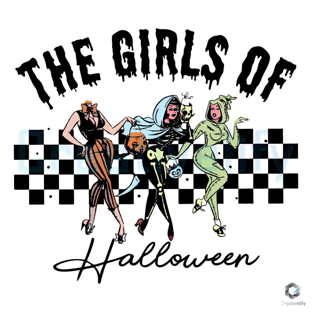 Free Girls Of Halloween 90s Ghouls SVG Cutting File.jpg