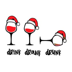 funny drink drank drunk svg santa christmas file