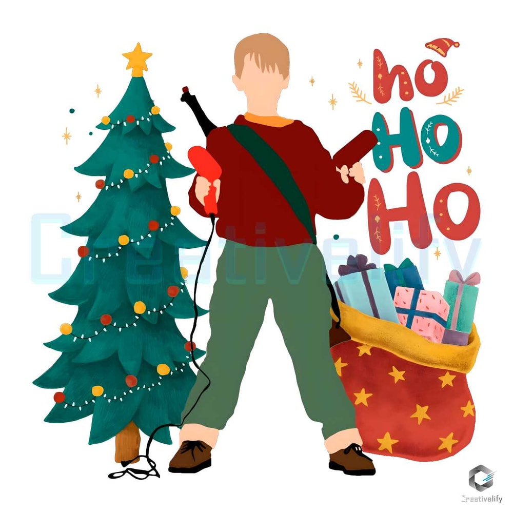 Home Alone Ho Ho Ho SVG Merry Xmas Kevin McCallister File.jpg