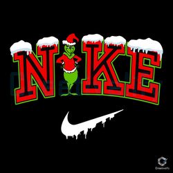 Nike Grinch Logo Vintage SVG Merry Christmas Cricut File