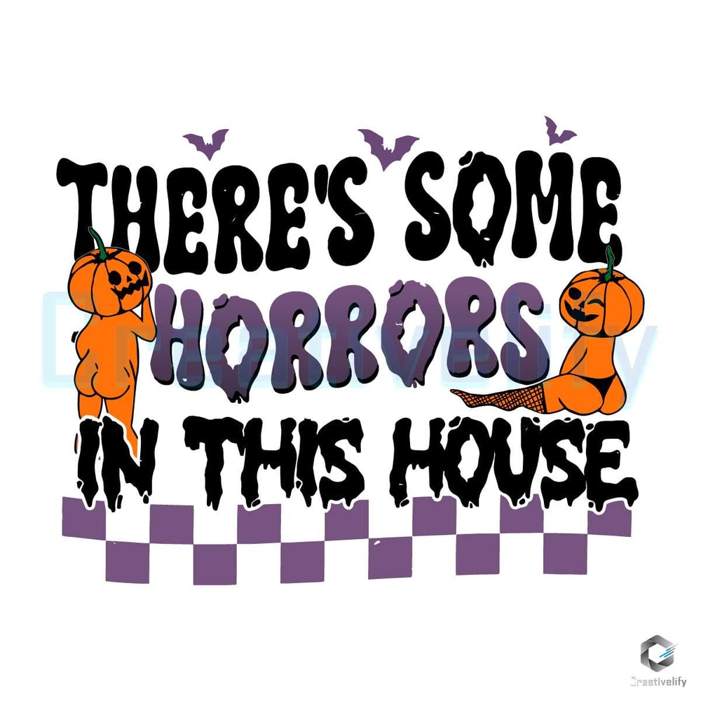 There's Horrors In This House SVG Funny Ghost Design File.jpg