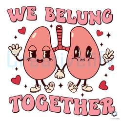 we belung together therapist svg valentines day file