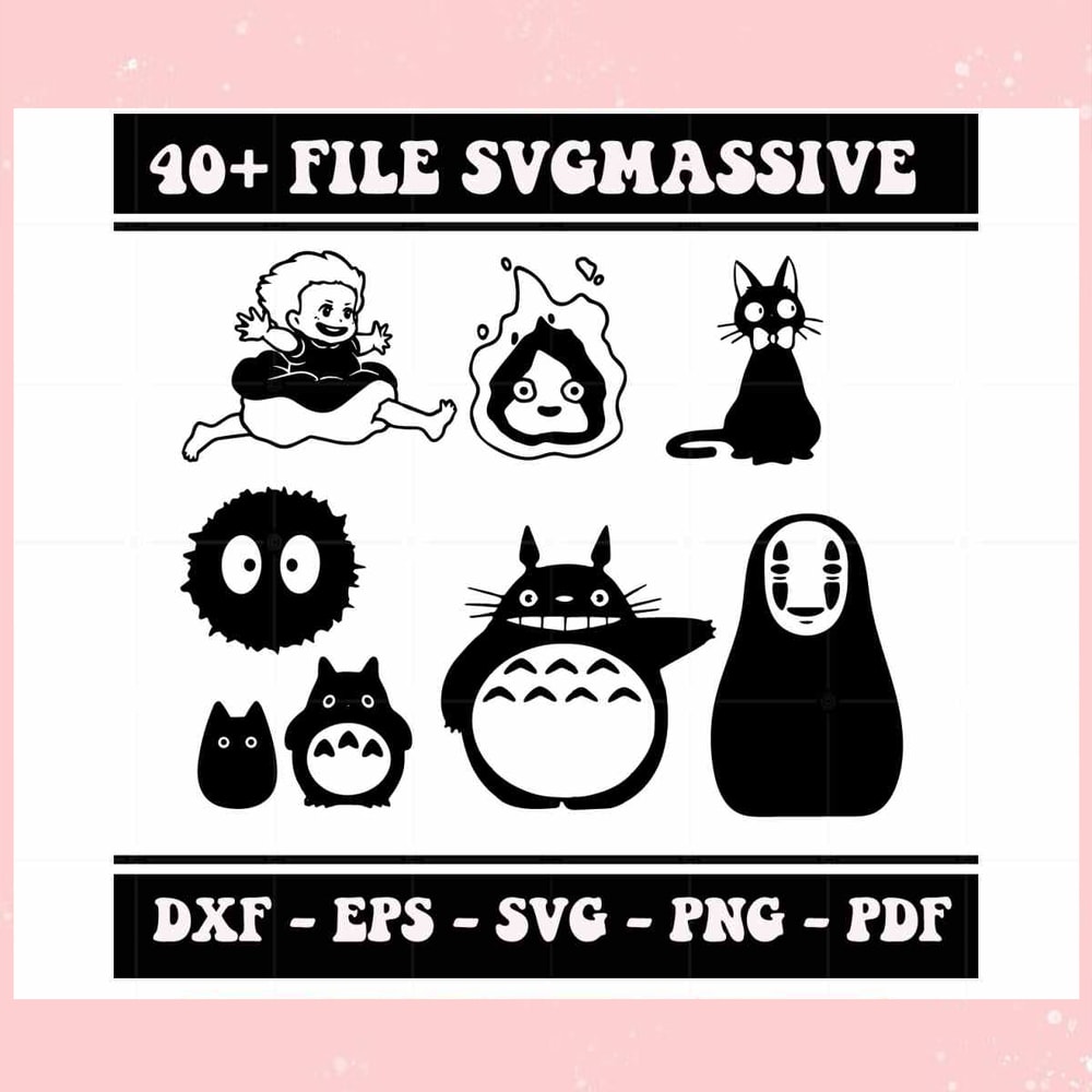 Funny Cartoon Character Bundle SVG Files Silhouette DIY Craft.jpg