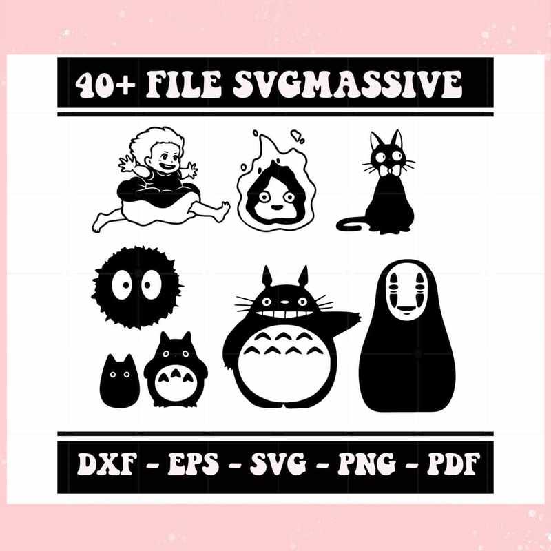 Funny Cartoon Character Bundle SVG Files Silhouette DIY Craft.jpg