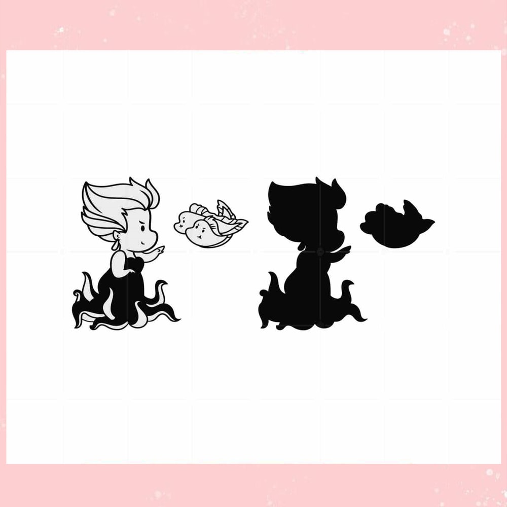 Little Princess Ursula SVG Ursula Chibi Cricut Files Silhouette.jpg