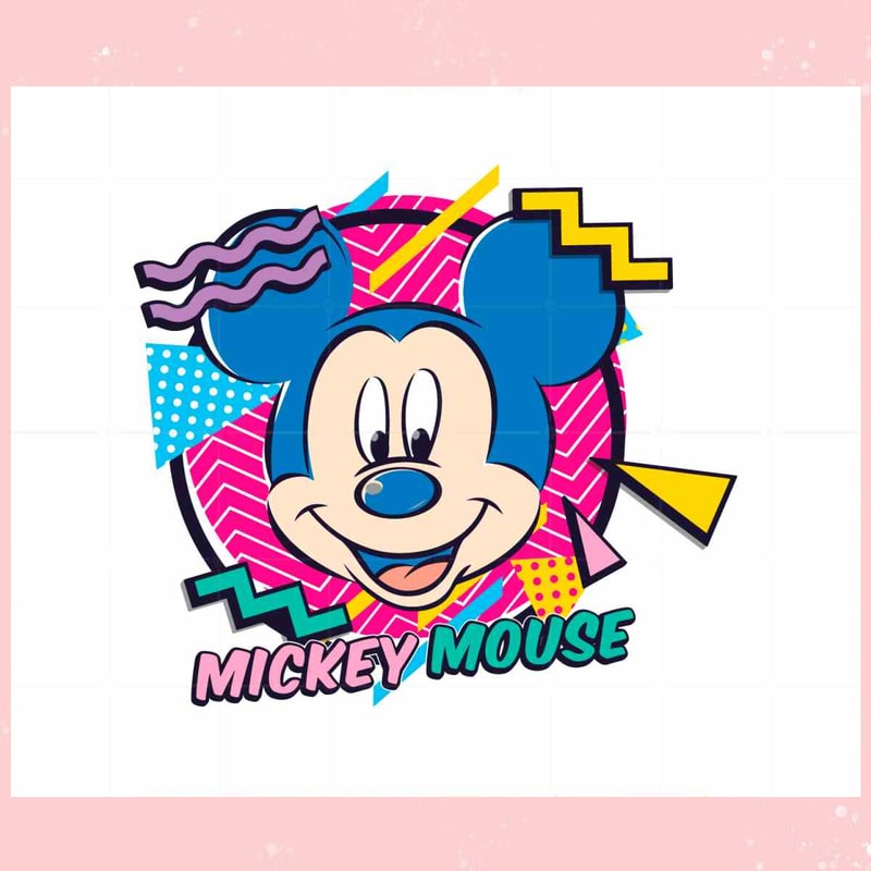 Mickey Mouse Disney 90s Color SVG Files for Cricut Sublimation Files.jpg