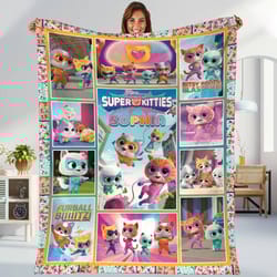 superkitties blanket super kitties fleece blanket super cat blanket