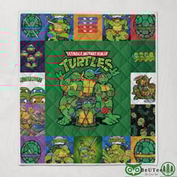 tmnt teenage mutant ninja turtles full team quilt blanket