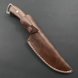 handmade bushcraft hunting knife 10 | 4116 stainless steel blade | walnut grip | outdoor survival knife