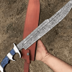 steel tactical survival knife | 400-layer forged full tang blade | military-grade outdoor combat knife with leather shea