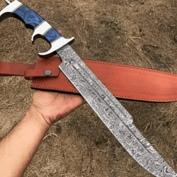 steel tactical survival knife | 400-layer forged full tang blade | military-grade outdoor combat knife with leather shea