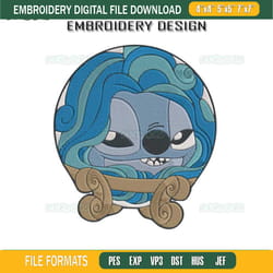 stitch haunted mansion crystal ball embroidery design file, stitch crystal ball embroidery design file