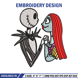 jack and sally love embroidery design, horror embroidery, horror design, embroidery file, logo shirt, embroidery design