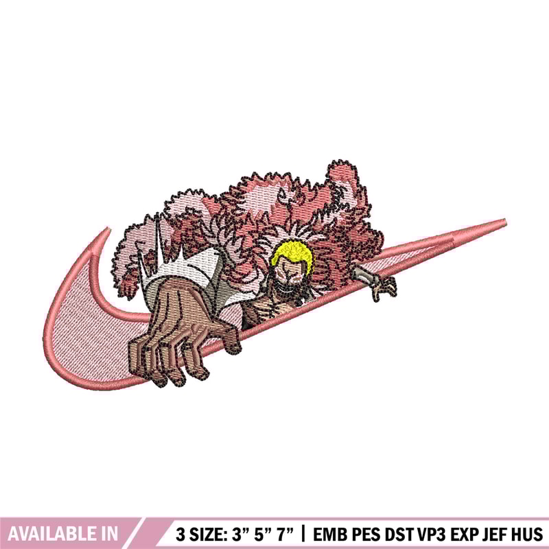 Doffy swoosh embroidery design, One piece embroidery, Nike design, Embroidery shirt, Embroidery file, Digital download 1.jpg