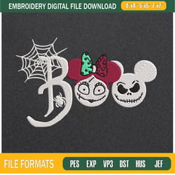 boo jack and sally embroidery designs, halloween machine embroidery design, mach,embroidery design,embroidery svg,machin