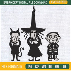 lock shock and barrel nightmare before christmas embroidery designs, halloween m,embroidery design,embroidery svg,machin