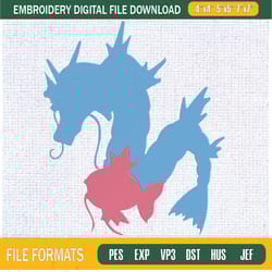 magikarp and x gyarados embroidery designs, pokemon machine embroidery design, m,embroidery design,embroidery svg,machin
