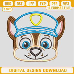 chase paw patrol design, chase embroidery files, paw patrol embroidery design.jpg