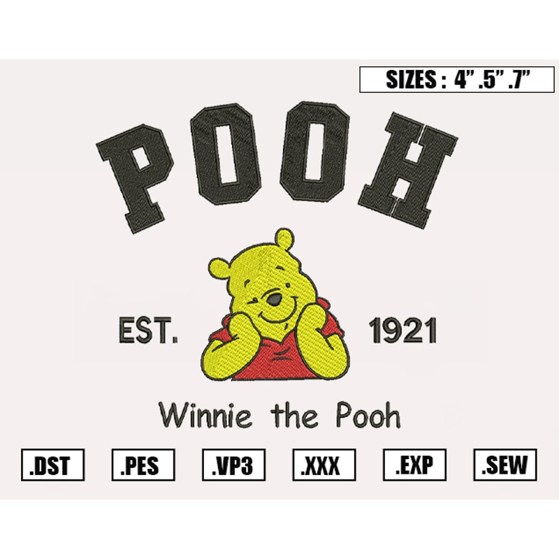 Disney Winnie The Pooh Est 1921 Embroidery Designs, Disney Embroidery Design File Instant Download.png