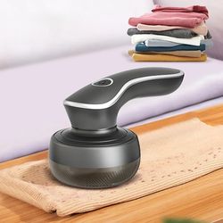 rechargeable electric lint remover with digital display – portable fabric shaver for clothes, removes fluff and hairs