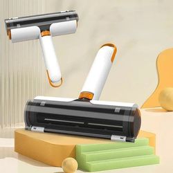 multifunctional portable pet hair remover brush – washable dog and cat fur roller