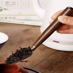 alloy ebony coffee scoop natural wood retro tea leaves shovel for kung fu tea ceremony