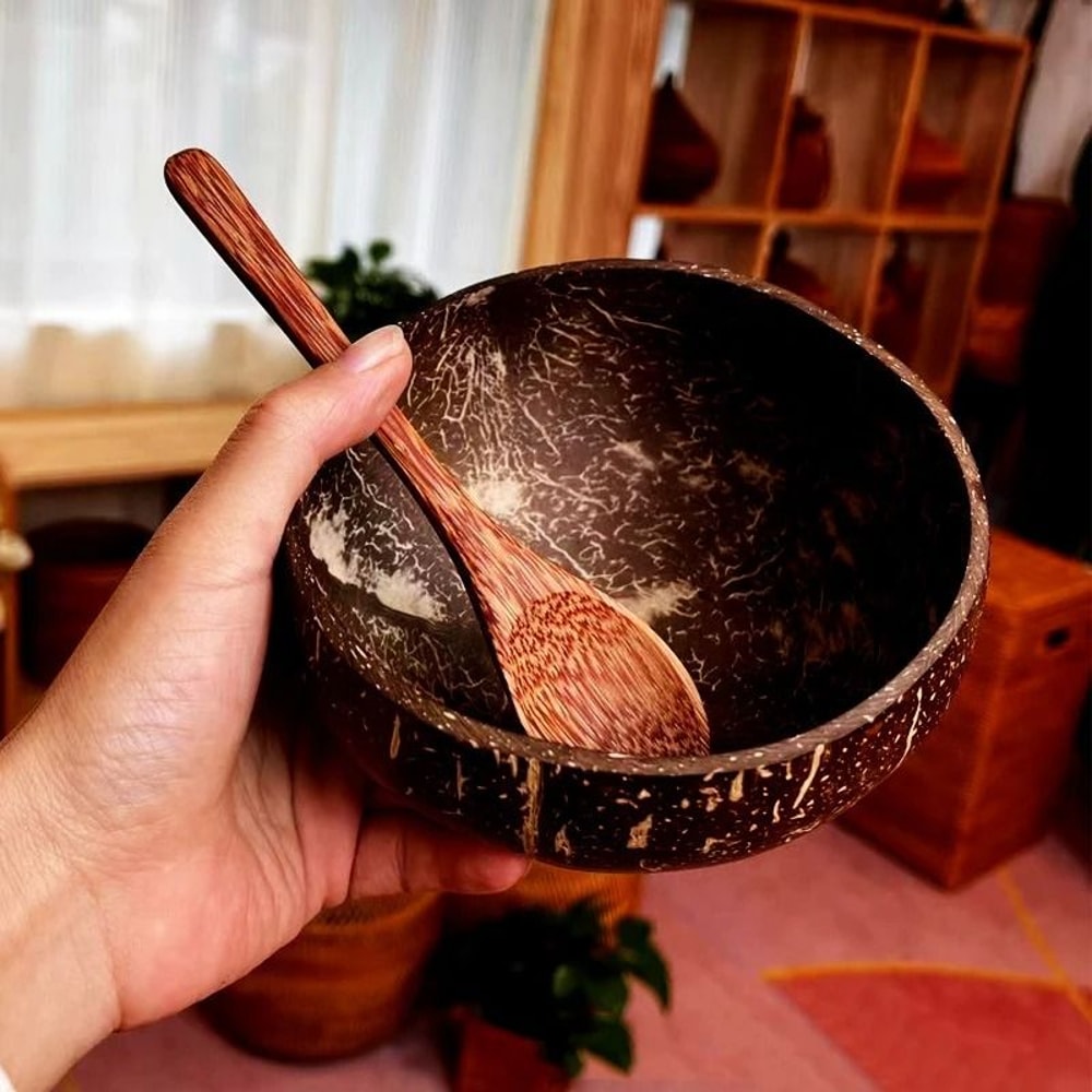 Handcrafted coconut bowl shop