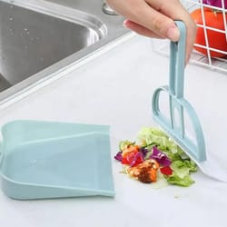 portable mini broom dustpan set with hanging feature, perfect for home, office, and car use