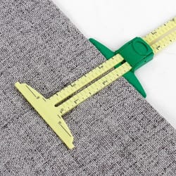 5-in-1 sewing seam ruler, multifunctional measuring gauge for quilting and tailoring