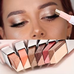 2-in-1 pearly highlighter & eyeshadow stick, waterproof, long-lasting glitter makeup for eyes