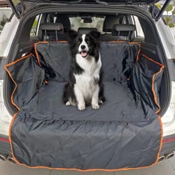 universal fit suv cargo liner, waterproof trunk seat protector for pets & gear